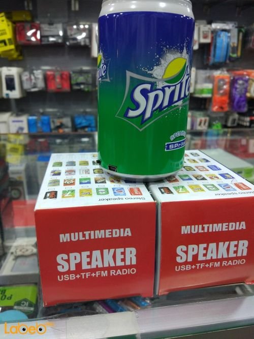 Sprite Can Mini Audio Stereo/MP3 Player Speaker - USB - HLD-100