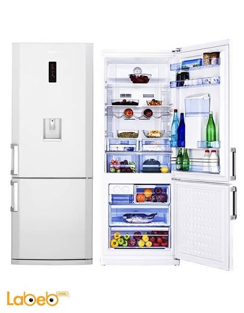 Beko Refrigerator Bottom Freezer - 426L - White - CN 152220 DE