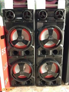 Ailiang DJ Speakers - 10 inch size - USB - Black and Red color