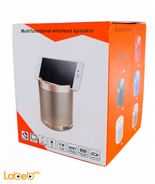 Portable Bluetooth Wireless Speaker - 5W - 1200mAh - Gold - HF-Q3