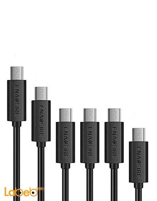 Aukey USB 2.0 Male To Micro USB Cable 3 PACK - Black - CB-D17