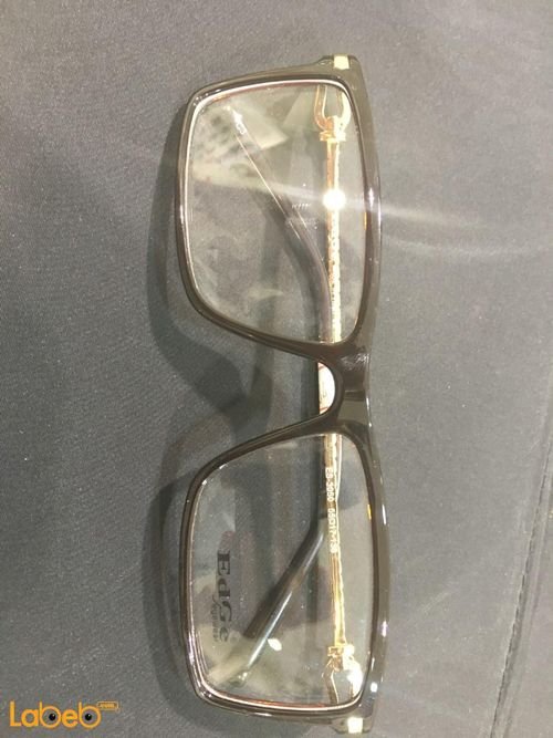 Edge eyeglasses - Black and Gold frame - Clear lenses