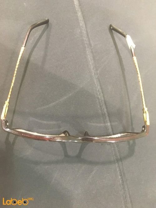 Edge eyeglasses - Black and Gold frame - Clear lenses