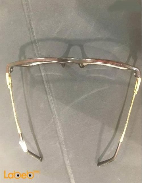 نظارات طبية Edge - اطار أسود وذهبي - عدسة شفافة