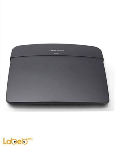 راوتر لينكسس E900 N300 - تردد 2.4 جيجاهيرتز - لون أسود
