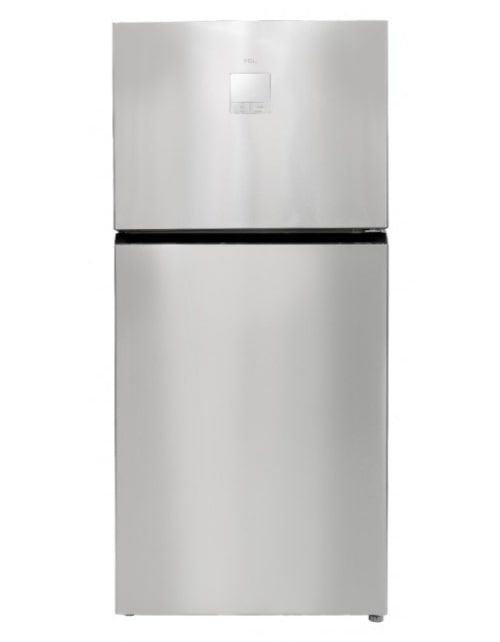 TCL Two Door Refrigerator with Top Mount Freezer, 19 Cubic Feet, Stainless Steel