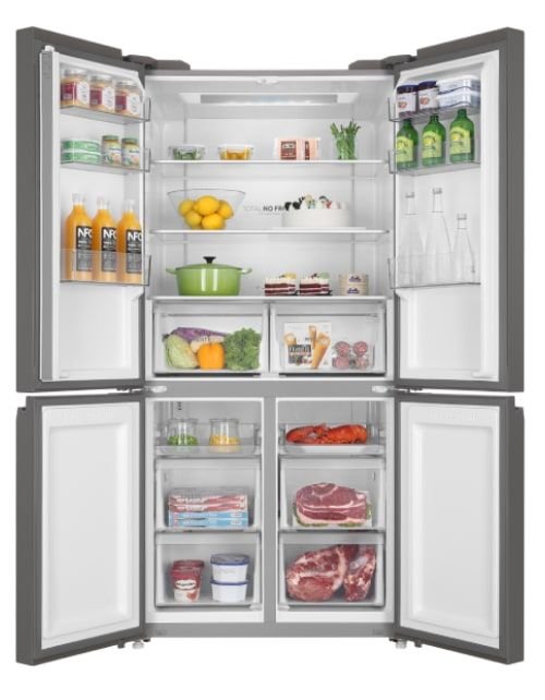 Haier four-door side-by-side refrigerator, 29 feet, 820 liters, Black
