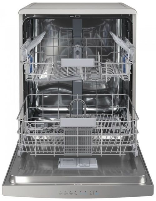 Indesit Dishwasher, 8 Programs, 14 Place Settings, Silver