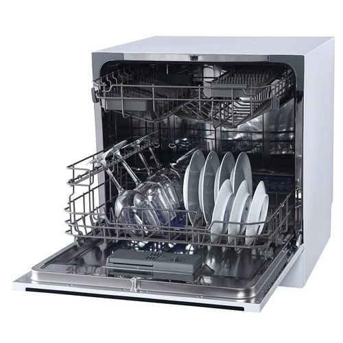 Midea Dishwasher, 7 Programs, 8 Place Settings, Silver