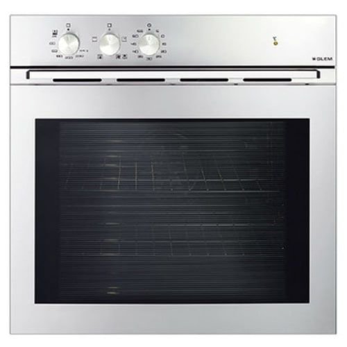 Glamgas Built In Gas Oven With Rotisserie, 60 cm, Black/Silver