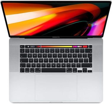 Apple MacBook Pro 2019، 16 Inch, Core i9, 16GB RAM, 1TB SSD, Radeon Pro 5300M, Silver