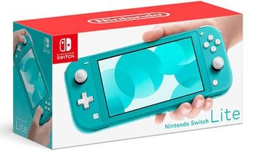 Nintendo Switch Lite, 5.5 Inch Screen, 32GB, Turquoise