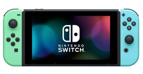 Nintendo Switch for Game, 6.2 Inch, 32GB, Blue & Green Controller, New Horizon Edition