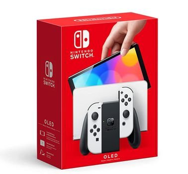 Nintendo Switch OLED Game Console, 7 Inch, White Color