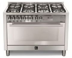 Lofra Gas Cooker & Oven, 120 x 60 cm, 7 Burners, Stainless Steel