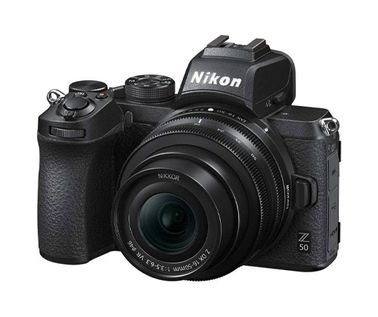 Nikon Z50 Digital Camera, With 16-50mm Lens, 4K Recording, Black