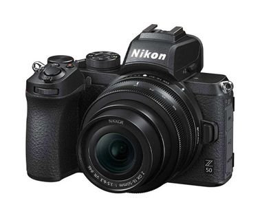 كاميرا رقمية نيكون Z 50، مع عدسة 16-50 ملم، تصوير 4K، أسود كاميرا رقمية نيكون Z 50، مع عدسة 16-50 ملم، تصوير 4K، أسود