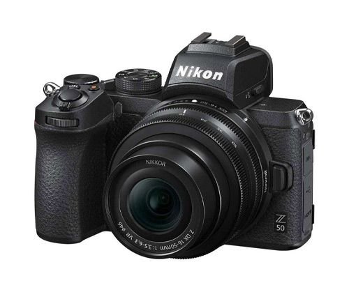 كاميرا رقمية نيكون Z 50، مع عدسة 16-50 و50-250، تصوير 4K، أسود
