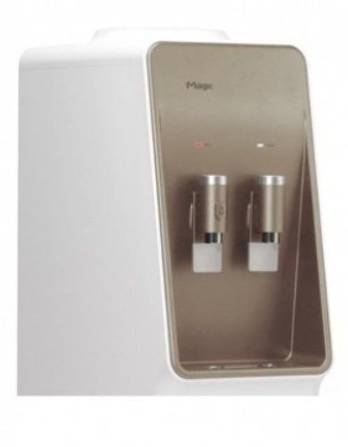 Orca Water Dispenser, 2 Taps, Cold/Hot, White/Gold Color