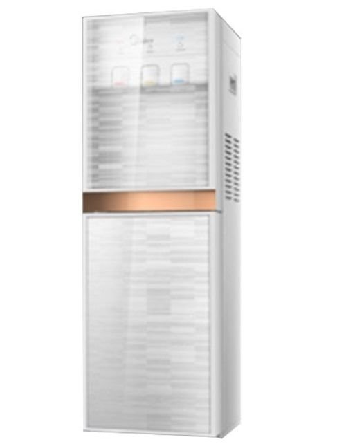 Midea water dispenser, 3 taps, with refrigerator, stainless steel