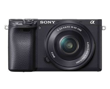 كاميرا رقمية سوني Alpha A6400، مع عدسة 16-50 ملم، تصوير 4K، أسود