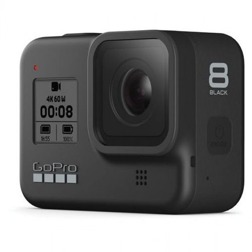 كاميرا الحركة جوبرو هيرو8، دقة 12MP، تصوير 4K، أسود