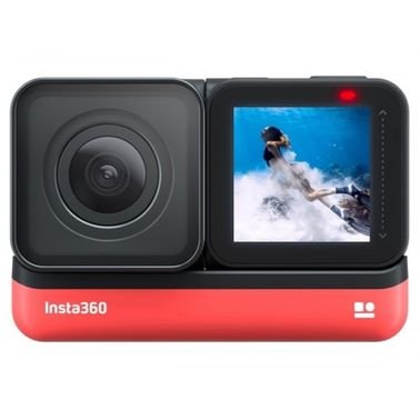 كاميرا الحركة Insta360 One R، تصوير 4K، مقاومة للماء، 360 درجة