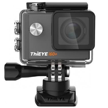كاميرا الحركة ThiEYE i60+، تصوير 4K، ضد الماء، لون أسود