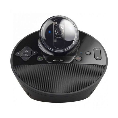 Logitech BCC950 Webcam, With Integrated Speaker, 1080p, Black