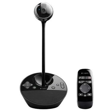Logitech BCC950 Webcam, With Integrated Speaker, 1080p, Black