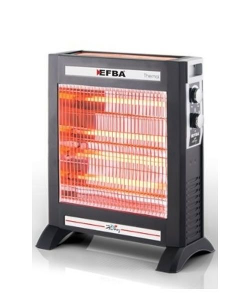 EFBA Electric Heater, 2500W, 5 Elements, Black