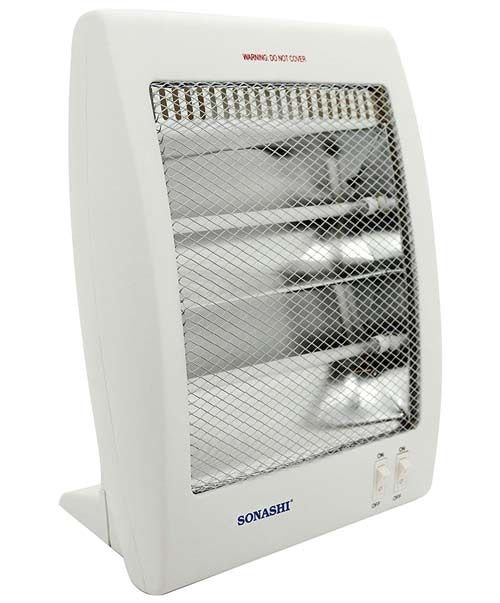Sonashi Electric Heater 800W,  2 Elements, White
