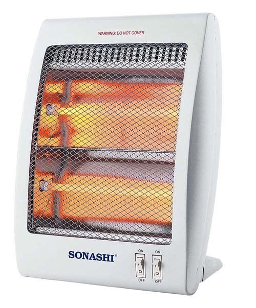 Sonashi Electric Heater 800W,  2 Elements, White