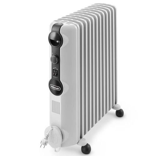 DeLonghi Electric Oil Heater, 2500W, 12 Fins, White