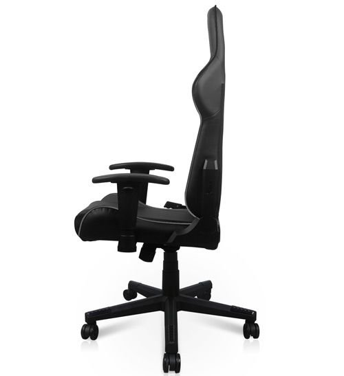 DXRacer P Series Gaming Chair, PVC Leather, Adjustable, Black