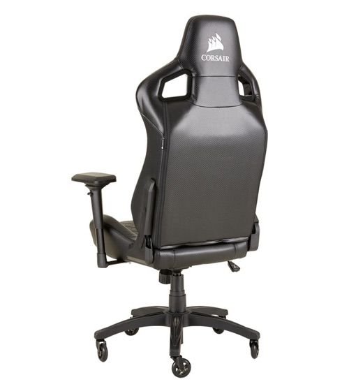 Corsair T1 Gaming Chair, PU Leather, Adjustable, Black