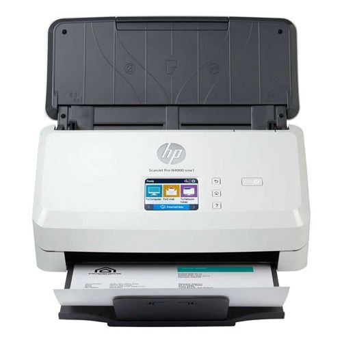 HP ScanJet N4000 Scanner, 600 DPI, Wi-Fi, White