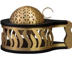 The Dome Incense Burner from Amal Kuwait, Golden