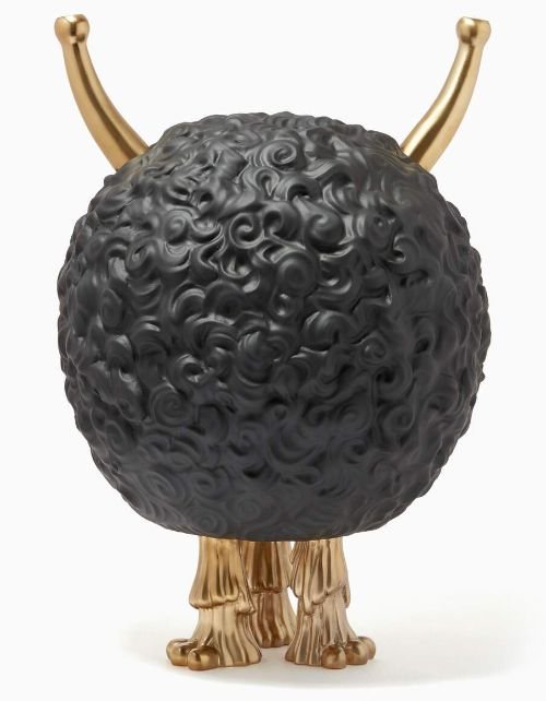 Haas Incense Burner Monster Design by La Objet, Black Copper