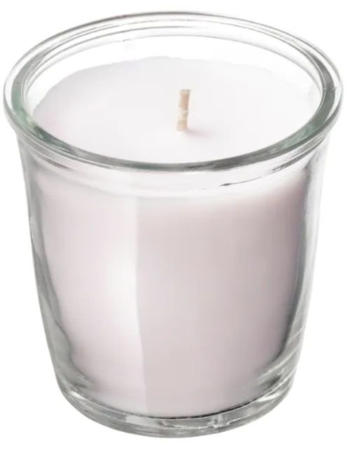 Ikea vanilla and sea salt scented candle, 7 cm