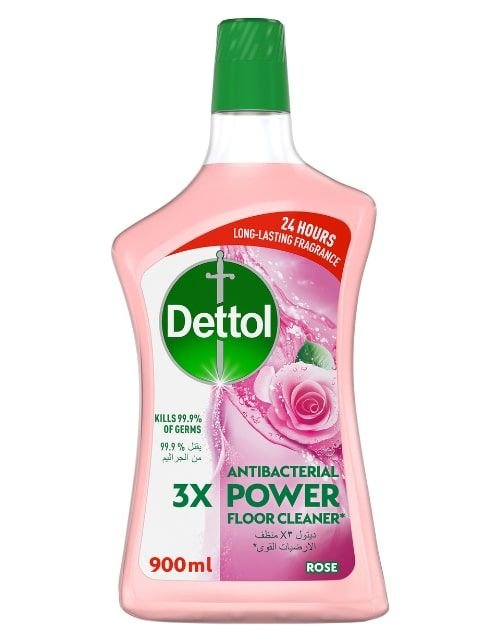 Dettol Anti-Bacterial Floor Freshener, Rose Scent, 900ml
