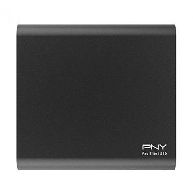 PNY Elite Portable Hard Disk, 250GB, 2nd Generation, SSD, Black