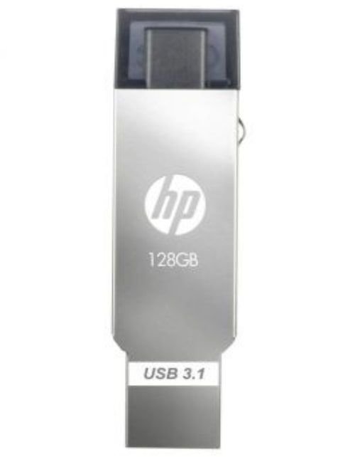 فلاش ميموري HP، سعة 128 جيجابايت، OTG USB-C اصادر 3.1
