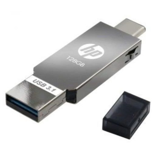فلاش ميموري HP، سعة 128 جيجابايت، OTG USB-C اصادر 3.1