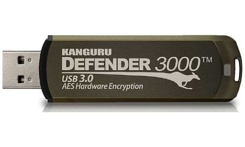 Flash Memory Kanguru Defender 3000, USB 3.0, 32GB, Black