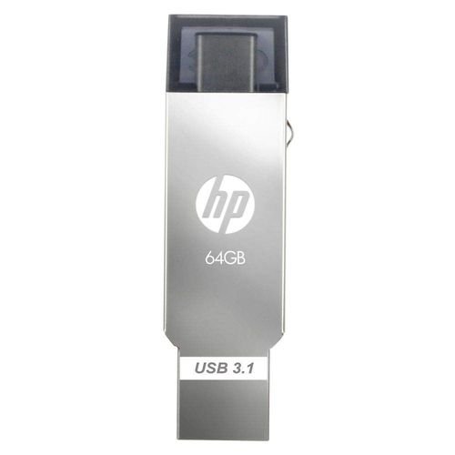 فلاش ميموري HP، سعة 64 جيجابايت، OTG USB-C اصادر 3.1