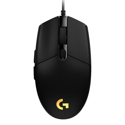 Logitech G203 Gaming Mouse, Wired, RGB, Black