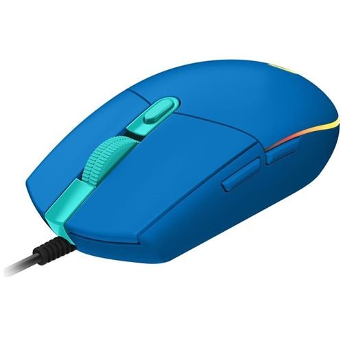 Logitech G203 Gaming Mouse, Wired, RGB, Blue