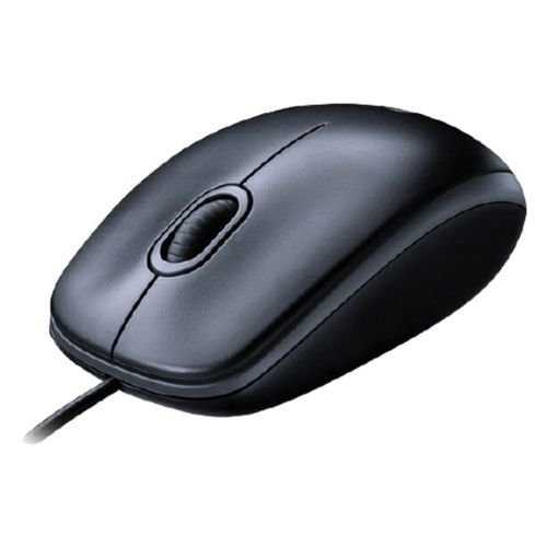 Logitech M100 Mouse, Wired, 3 Buttons, Black