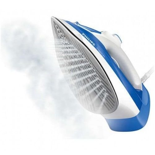 Philips steam iron, 2300 watts, water tank capacity of 230 ml, blue color